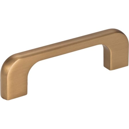 Jeffrey Alexander 3" Center-to-Center Satin Bronze Alvar Cabinet Pull 264-3SBZ